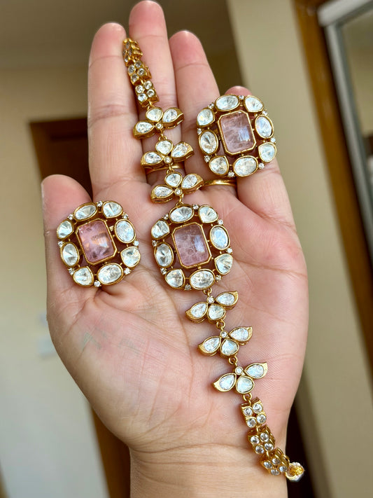 Premium moissanite chokar set