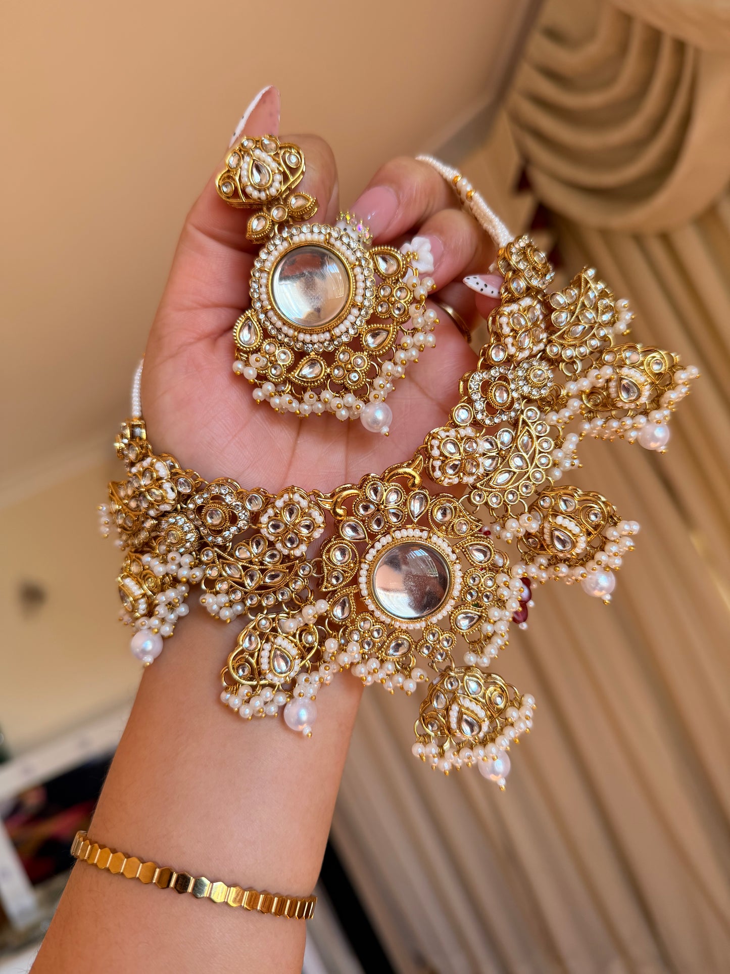 Kundan necklace set