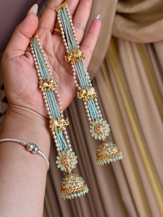 Premium jhumki with attached sehare