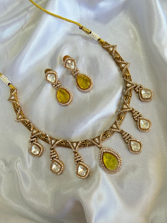 Premium moissanite necklace set