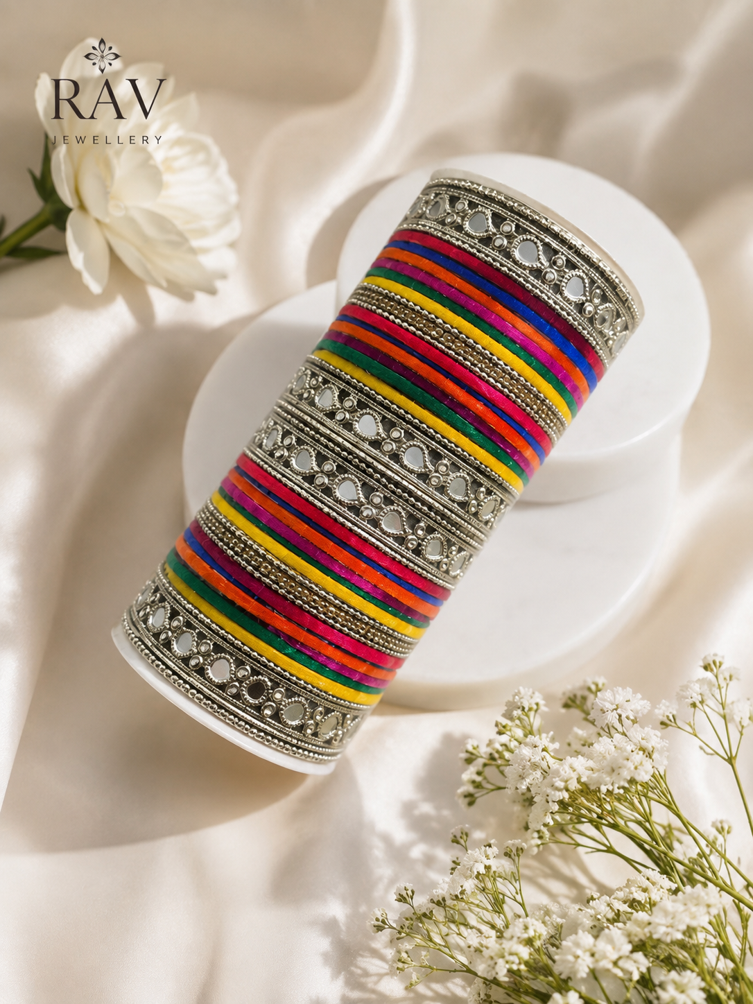 Multi velvet bangles