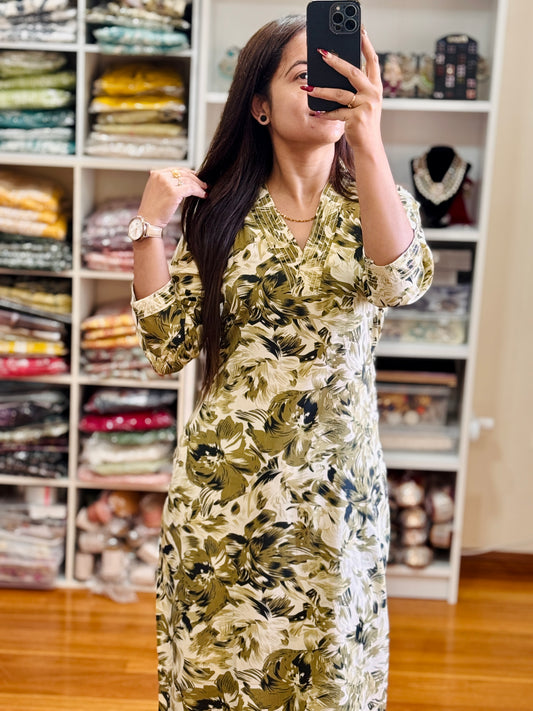 HEAVY COTTON WITH PRINT WORK TO FESTIVE COLAR WEAR STRAIGHT CUT CORD SET STYLE
DESIGNER 2 PIECE COMBO SUITS