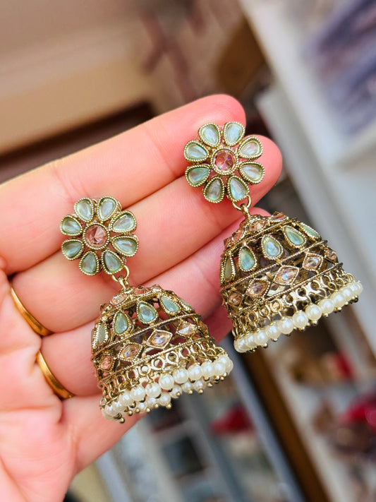 Small Polki jhumki