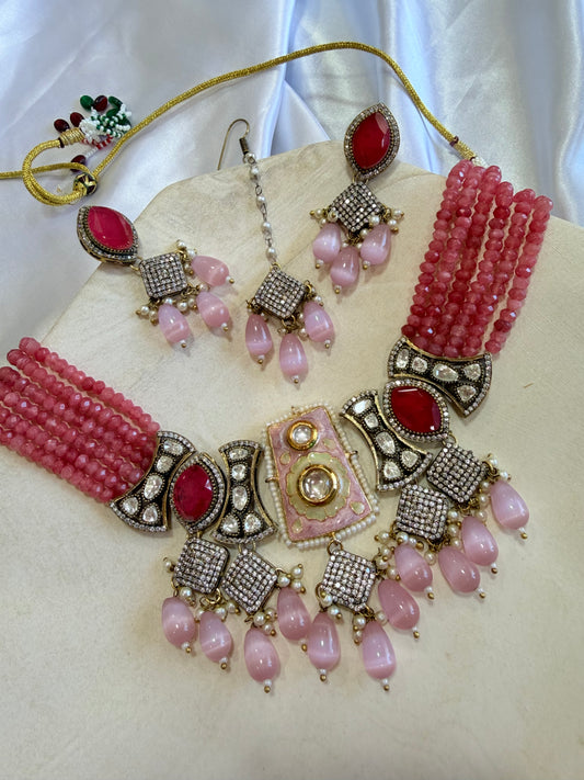 Premium moissanite necklace set