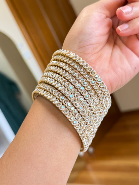 Golden bangles set