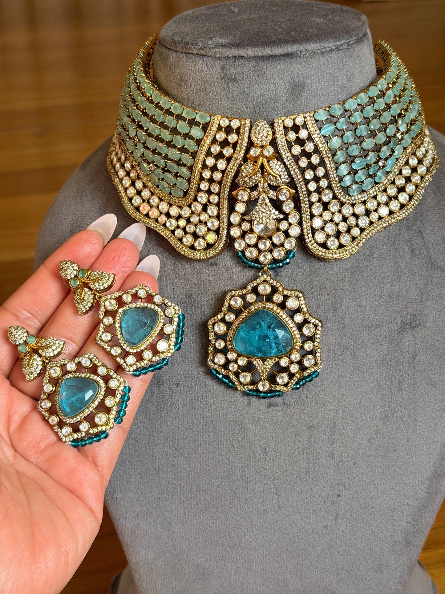 Premium Moissanite necklace Set