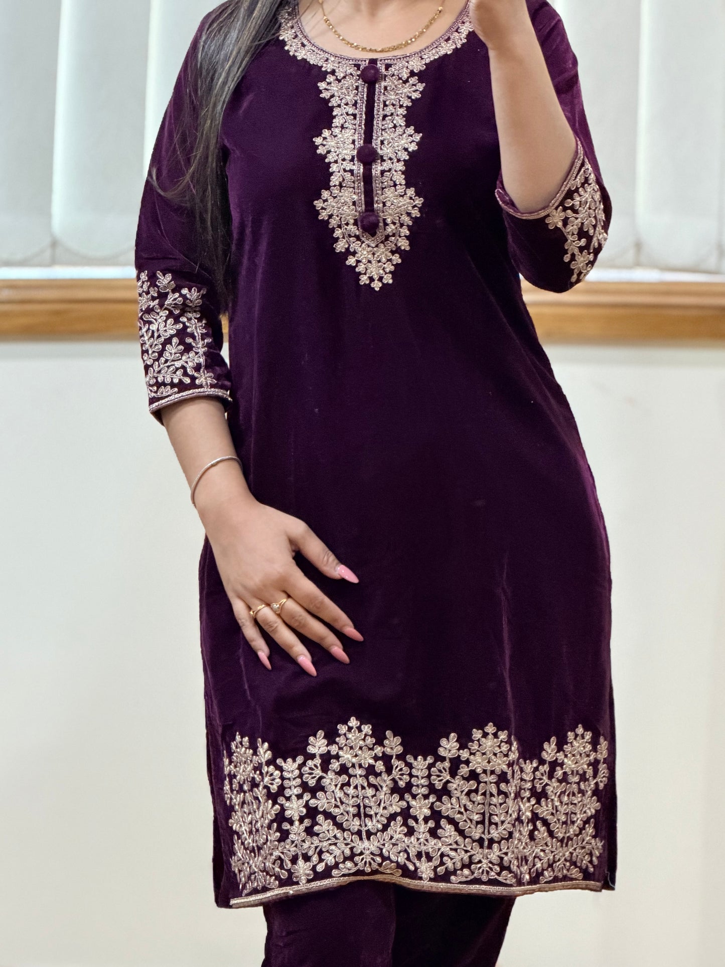 Velvet cord set