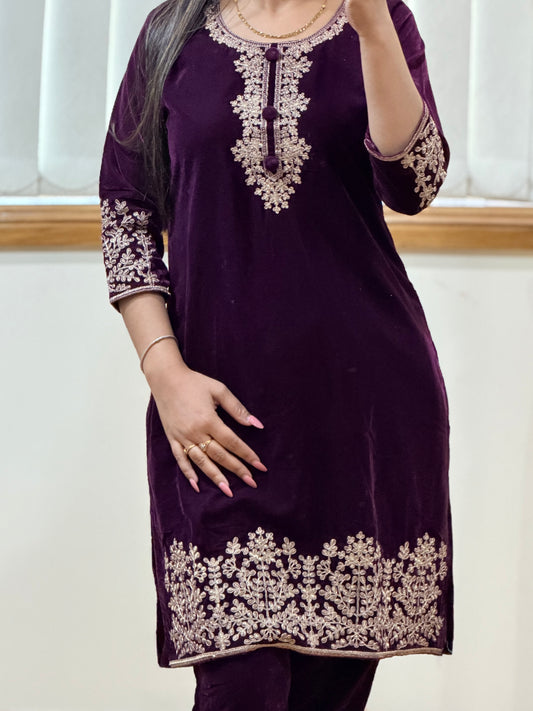 Velvet cord set