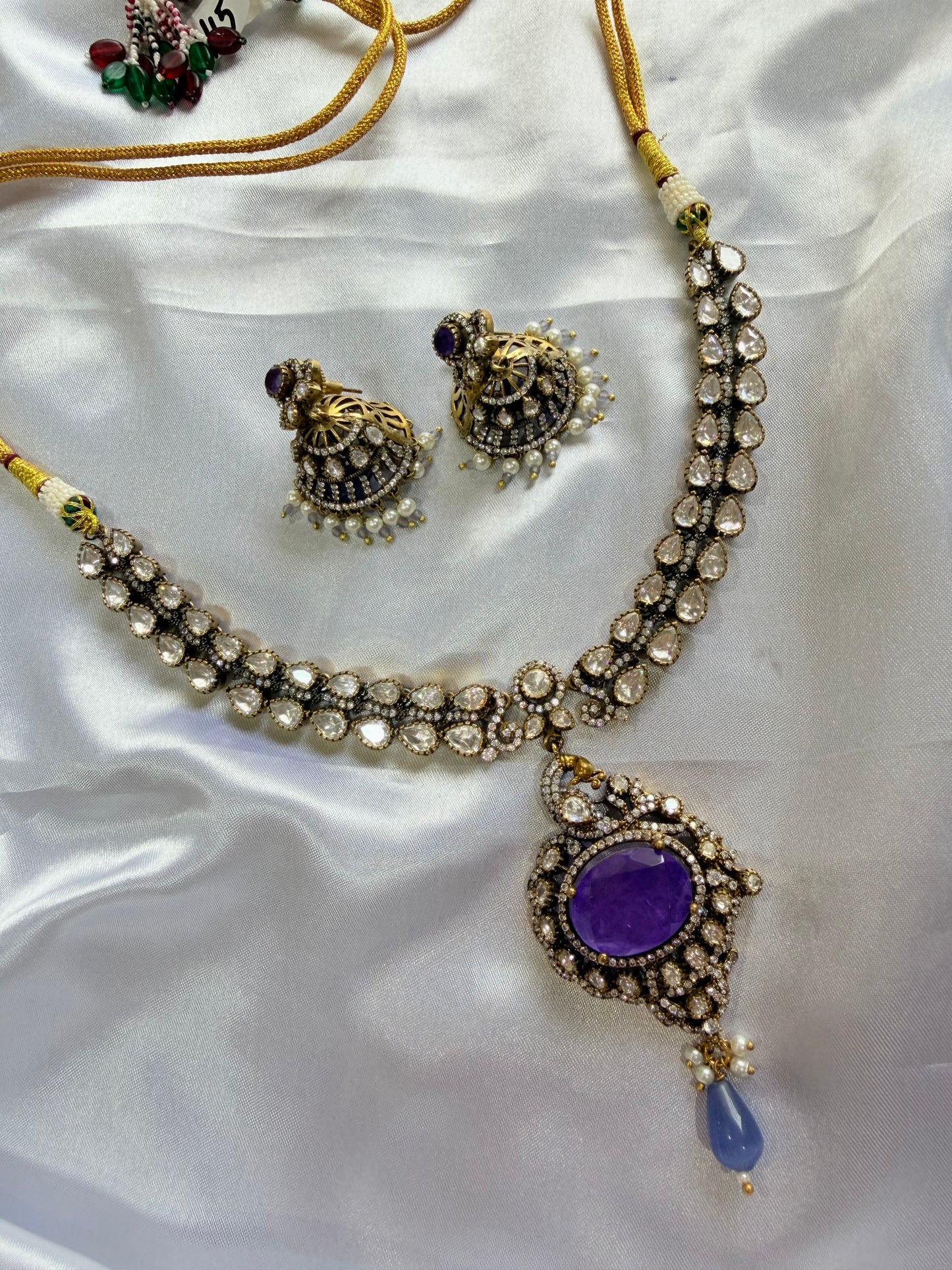 Premium moissanite necklace set