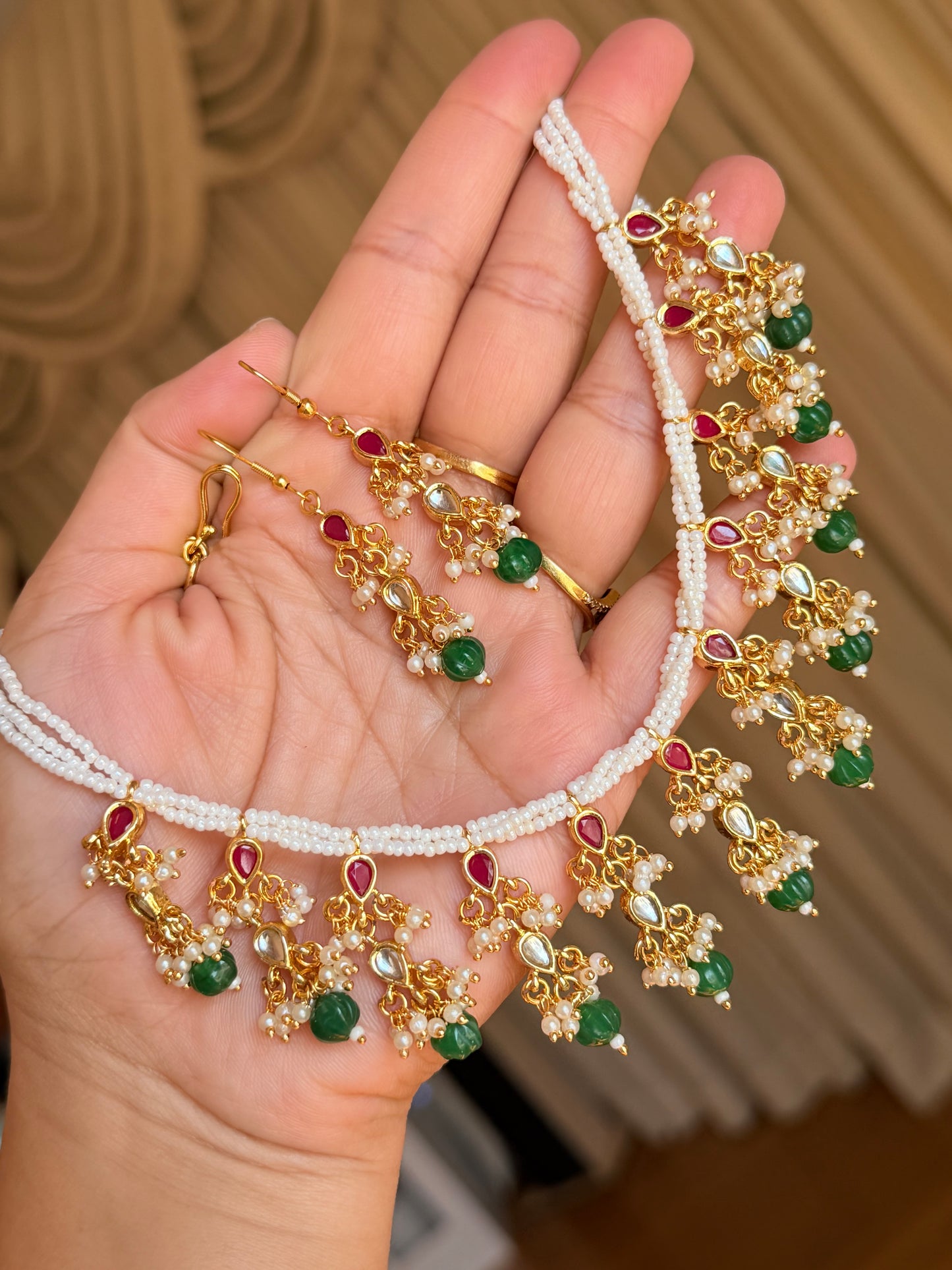 Kundan necklace set