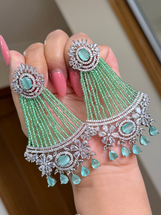 Premium Ad earring tikka set