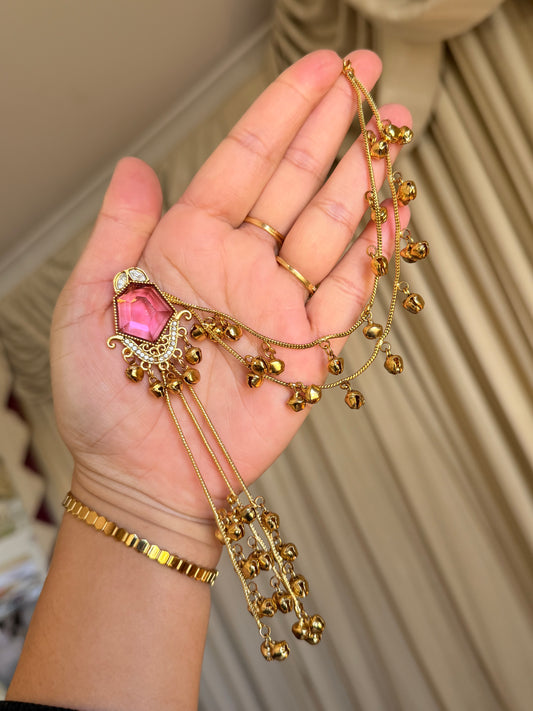 Kashmiri earrings with detachable sehare