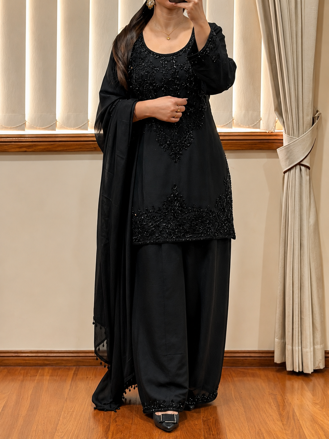Elegant Embroidered Suit