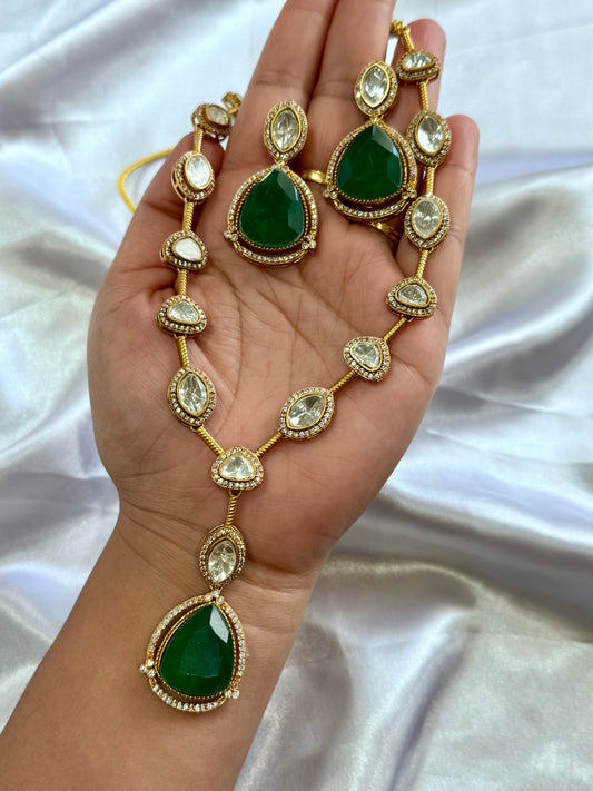 Premium moissanite necklace set