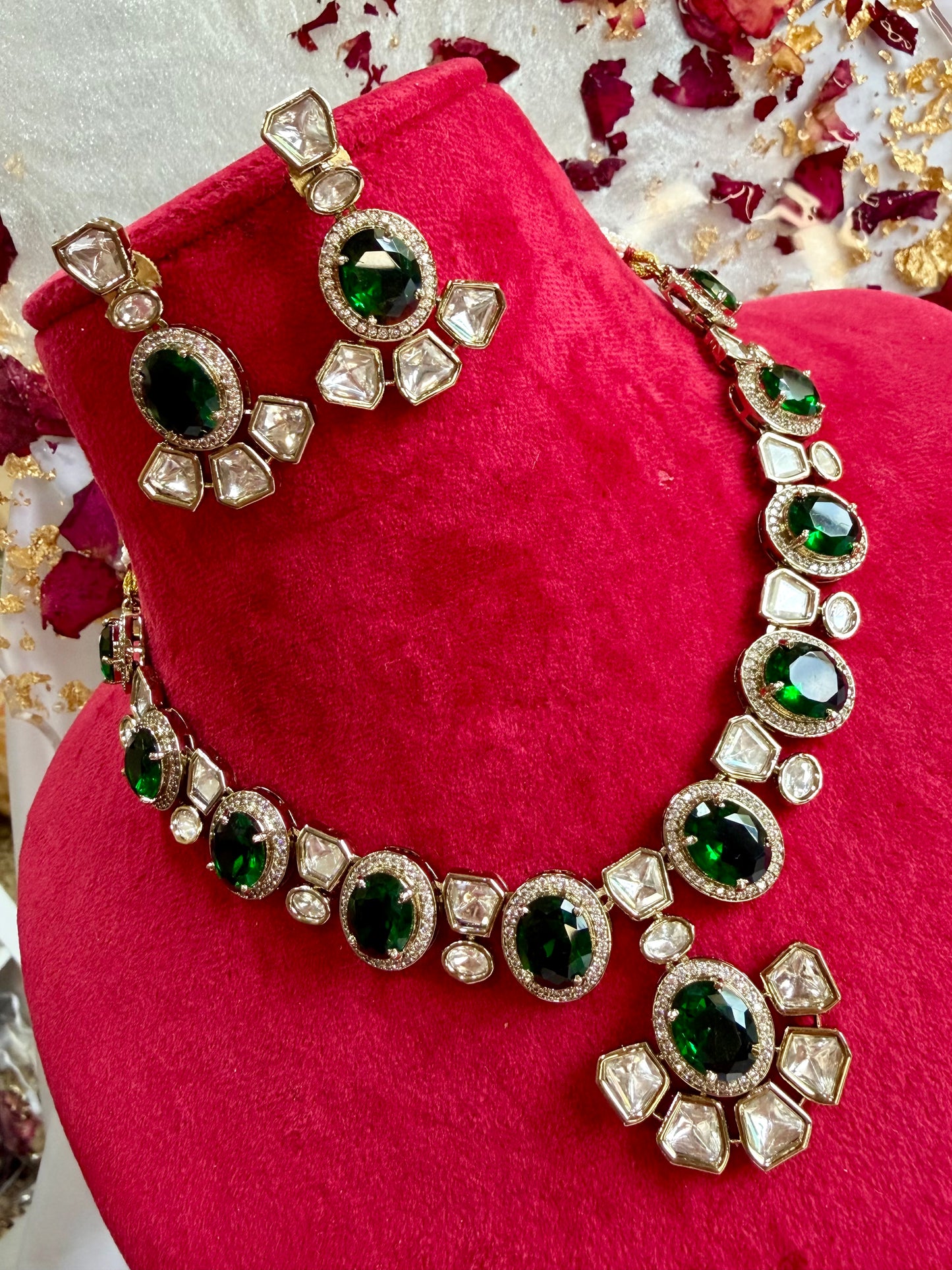 Premium moissanite necklace set