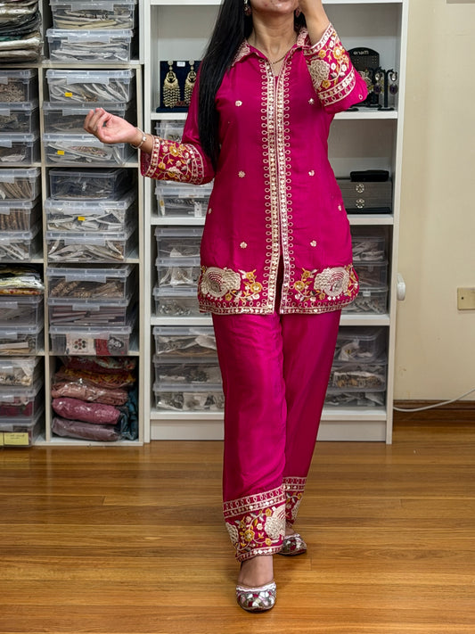 Pure Chinon Embroidered Cord Set