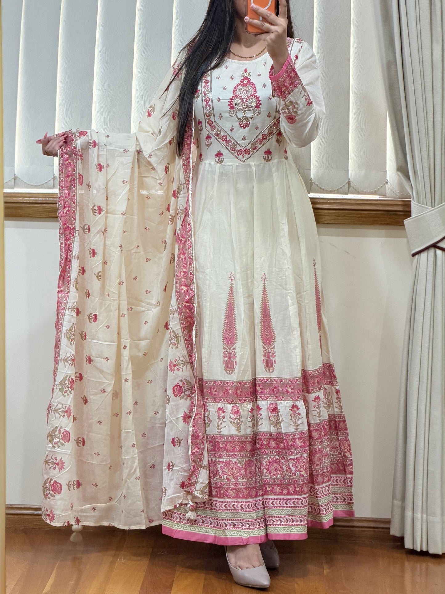 Premium Cotton anarkali