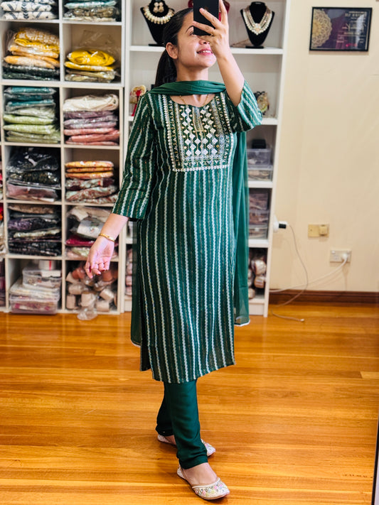 Cotton 3 piece suit