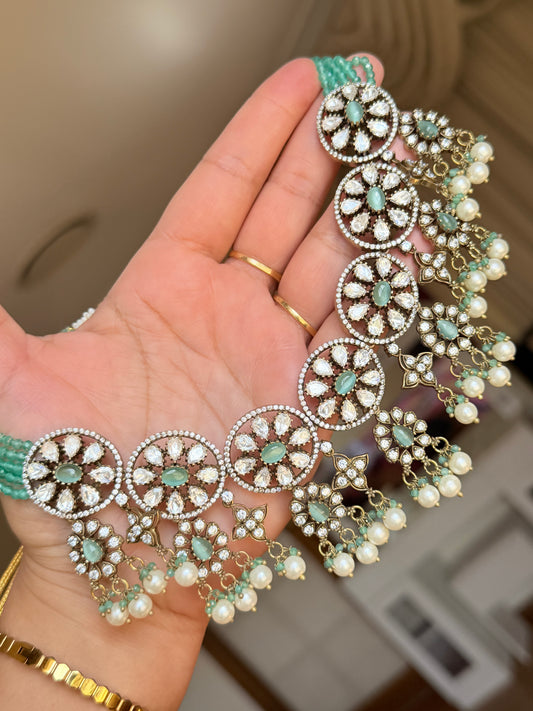 Moissanite necklace set