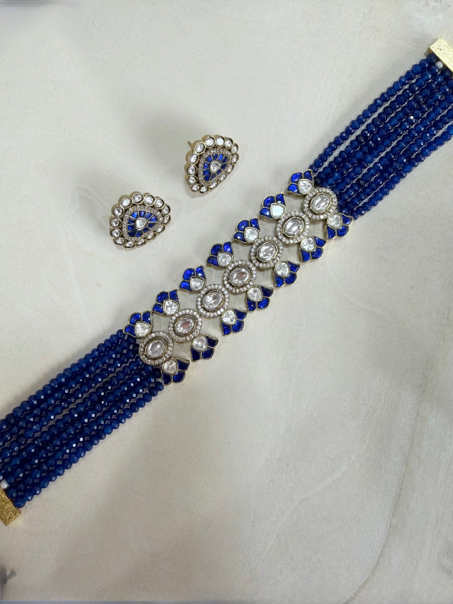 Premium kundan chokar set