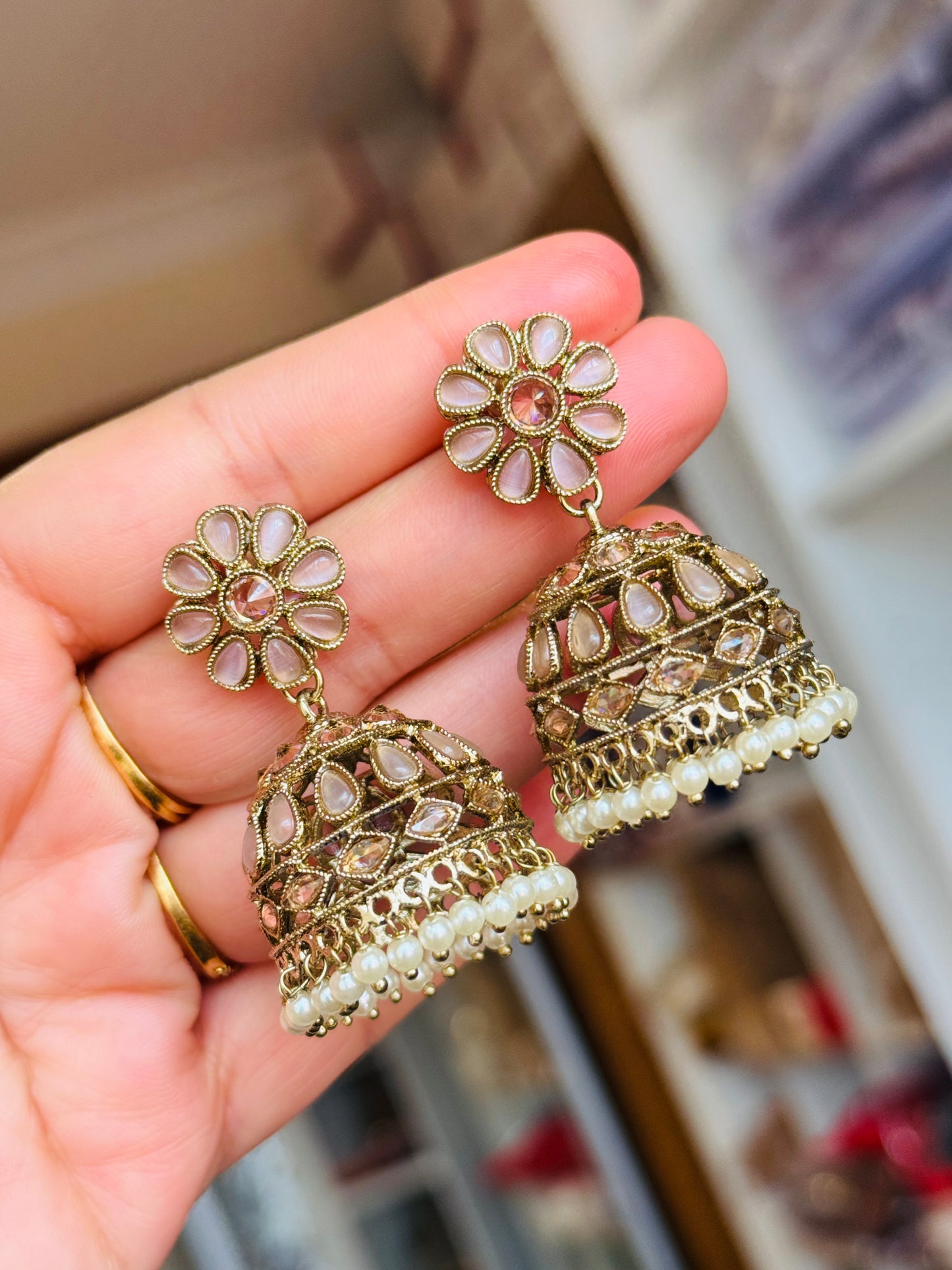 Small Polki jhumki