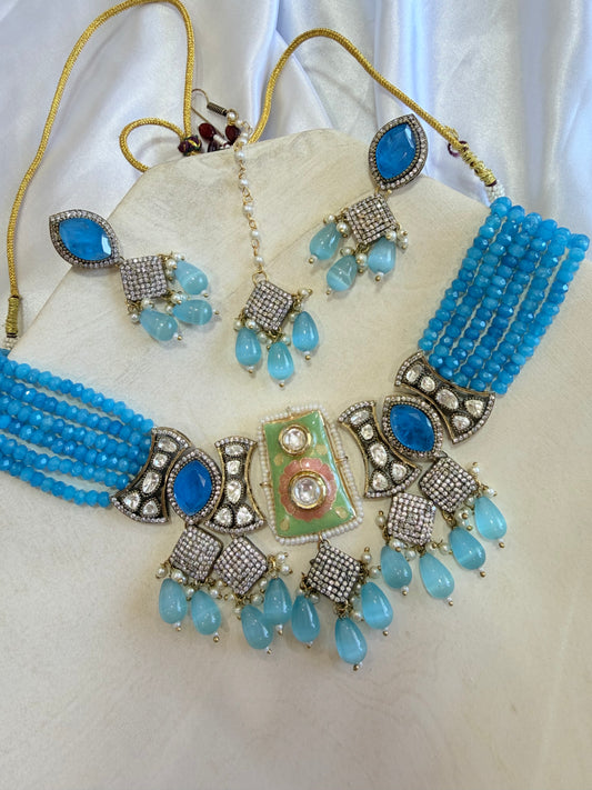 Premium moissanite necklace set