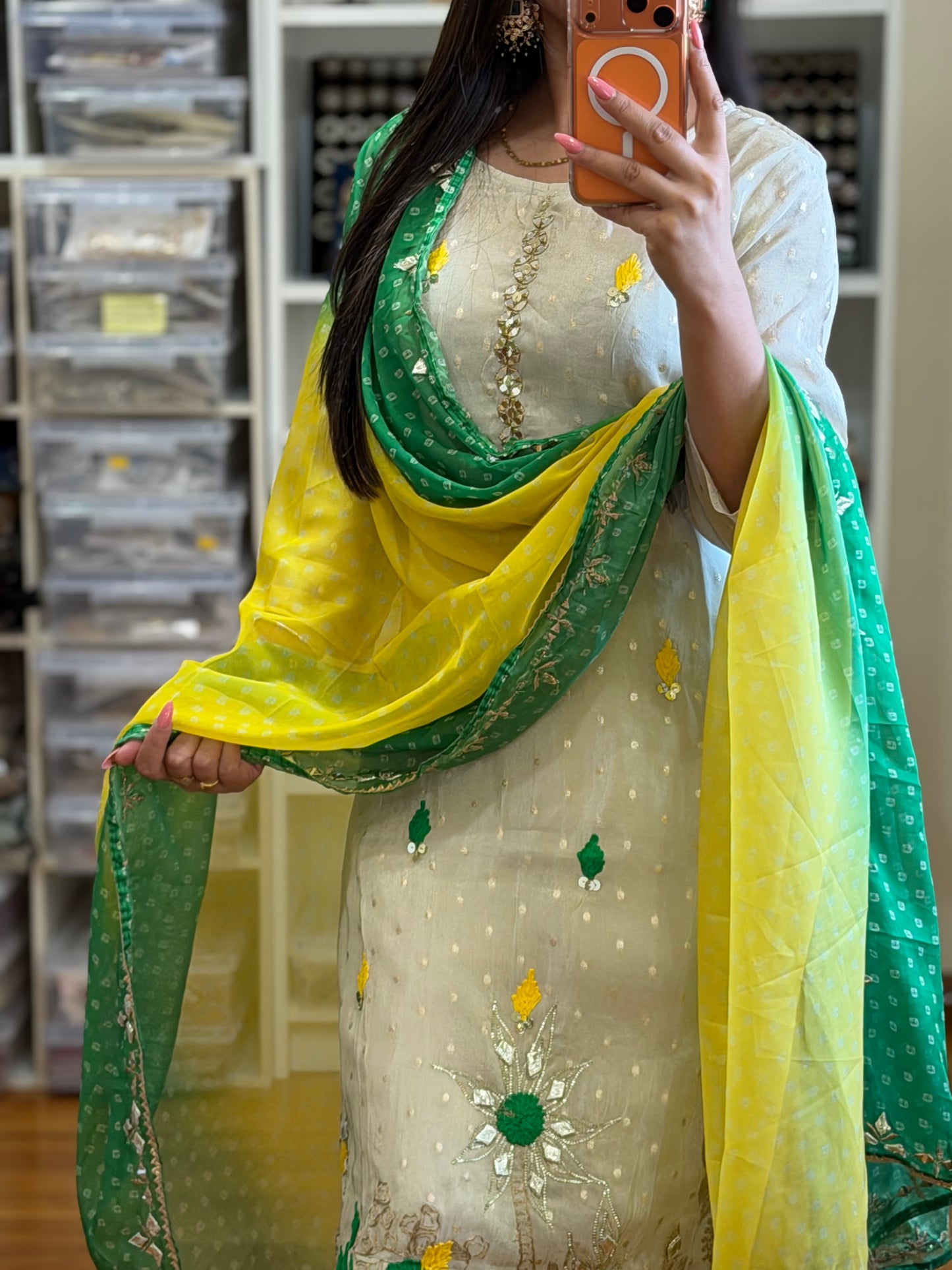 Elegant Handcrafted Shimar Jacquard Suit Set