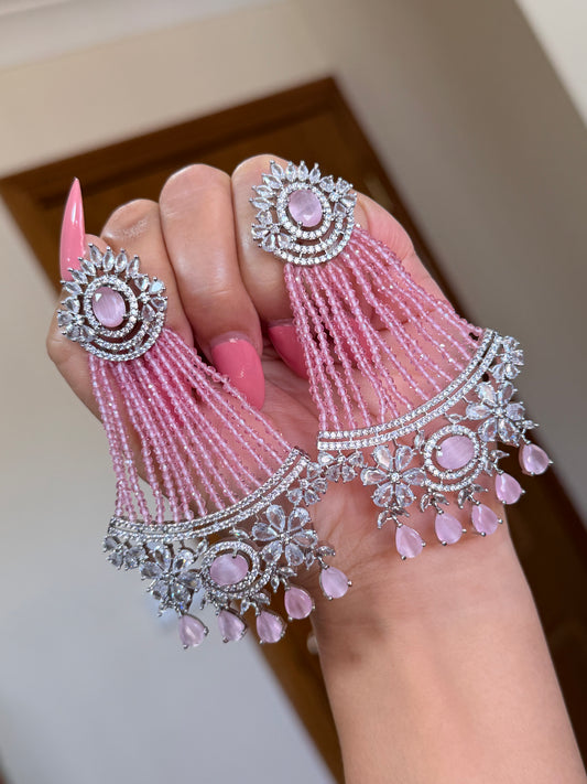 Premium Ad earring tikka set