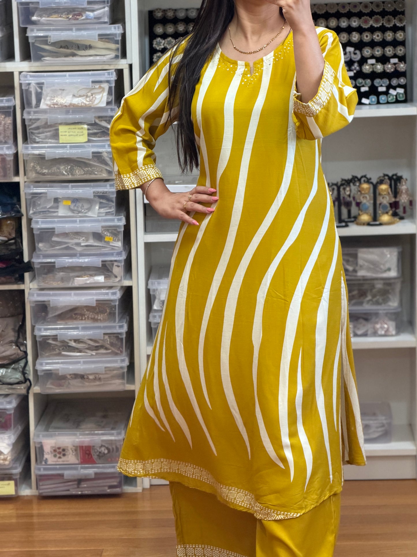 Elegant cotton cord set