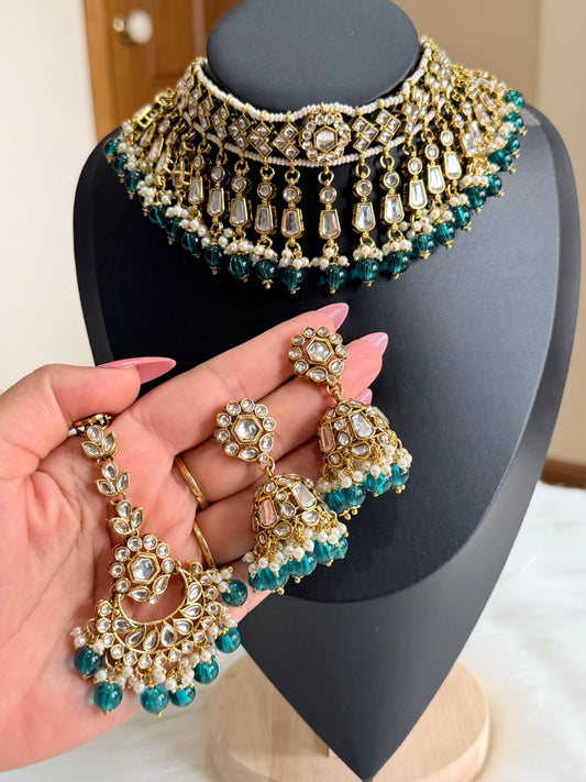 Kundan necklace set
