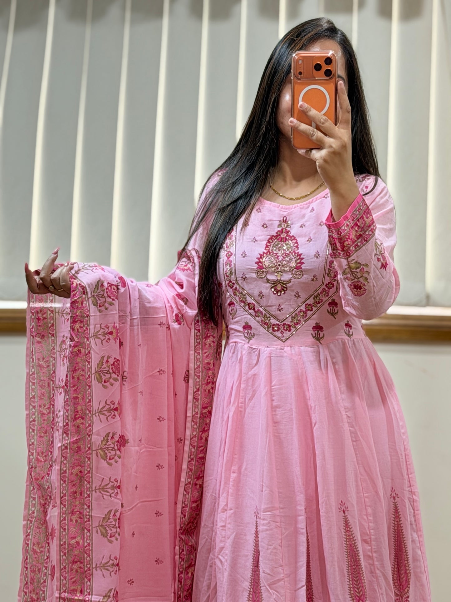Premium Cotton anarkali