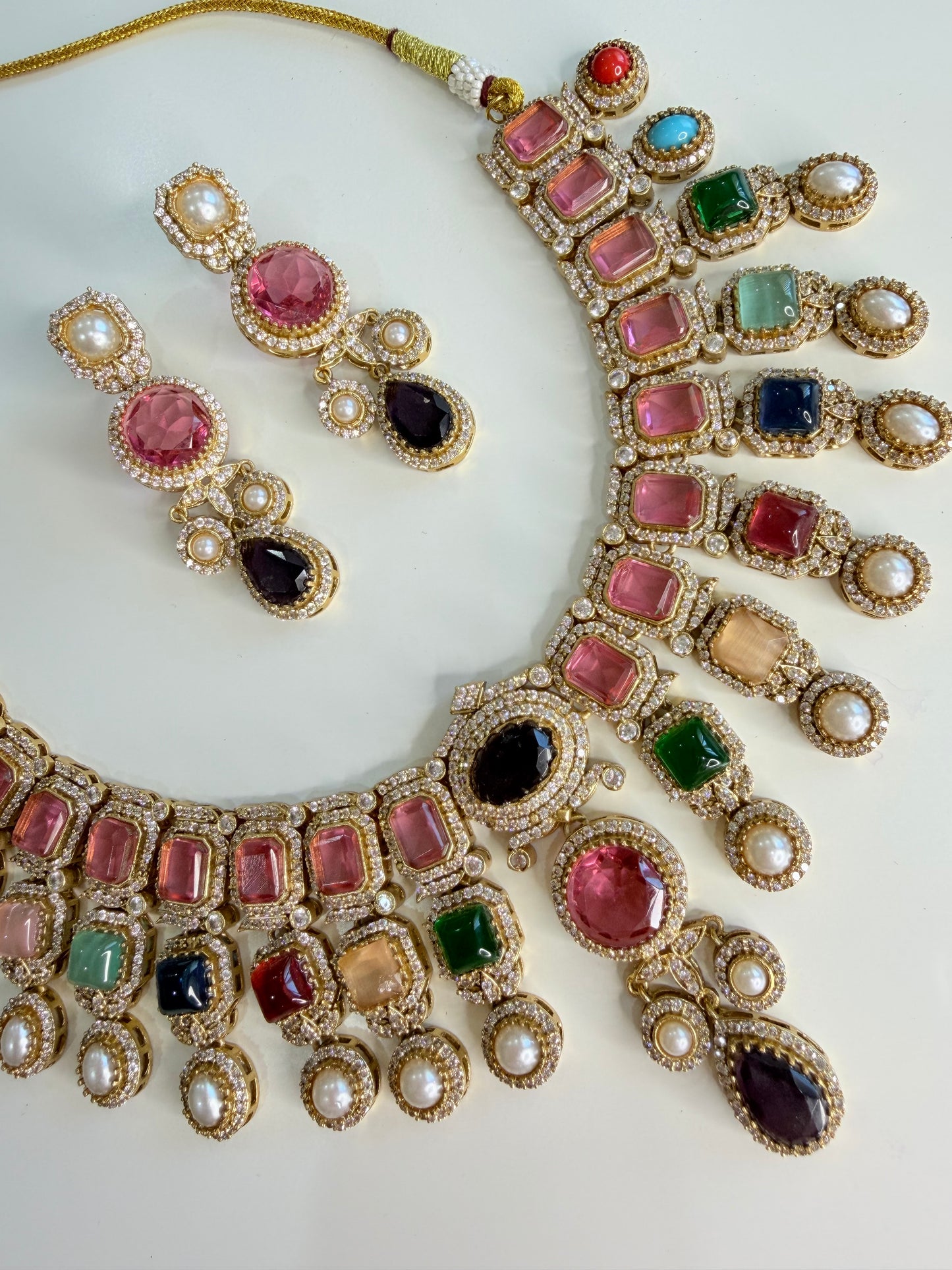 Premium moissanite necklace set