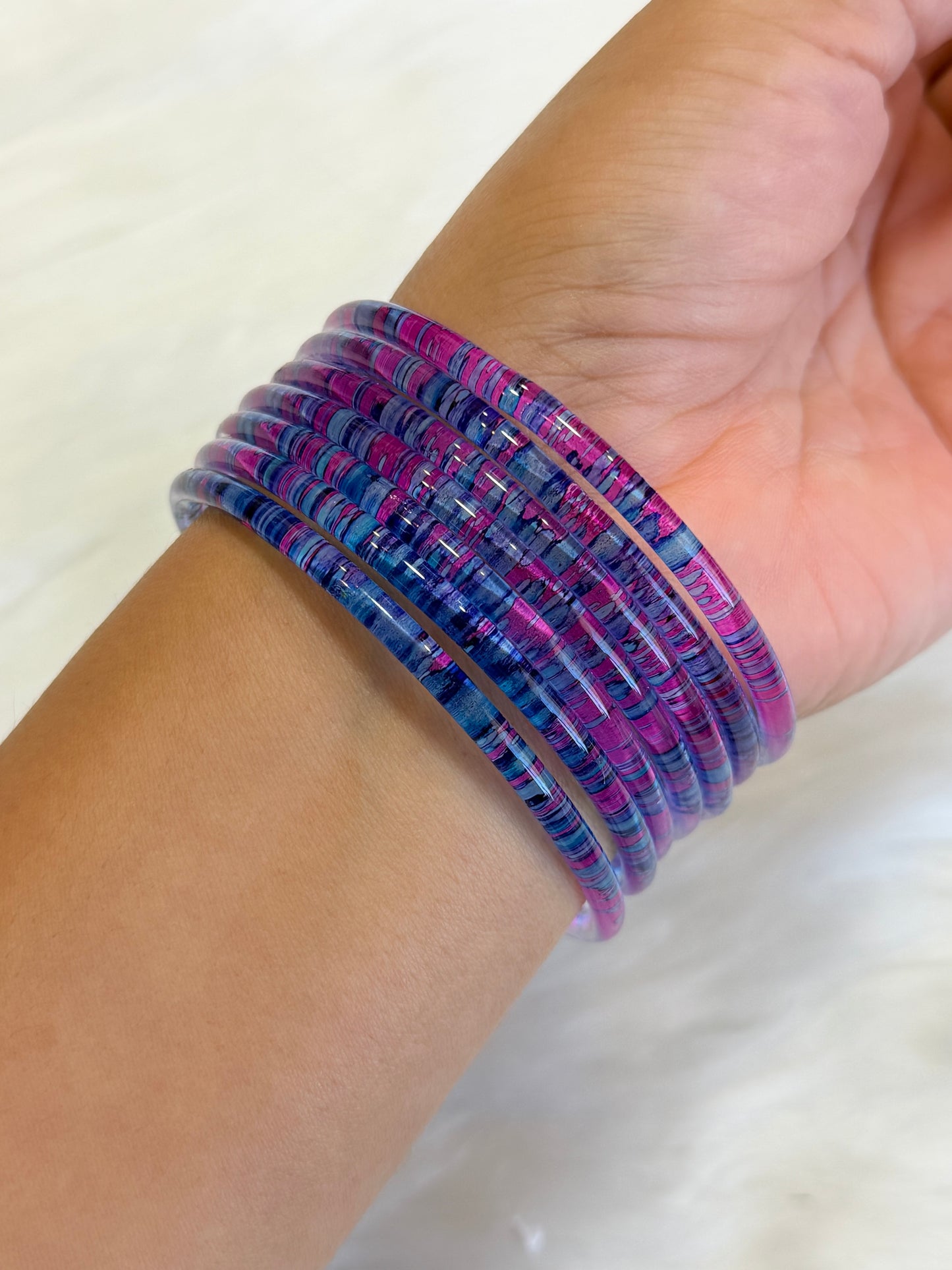 Jelly bangles (Set of 8 bangles )