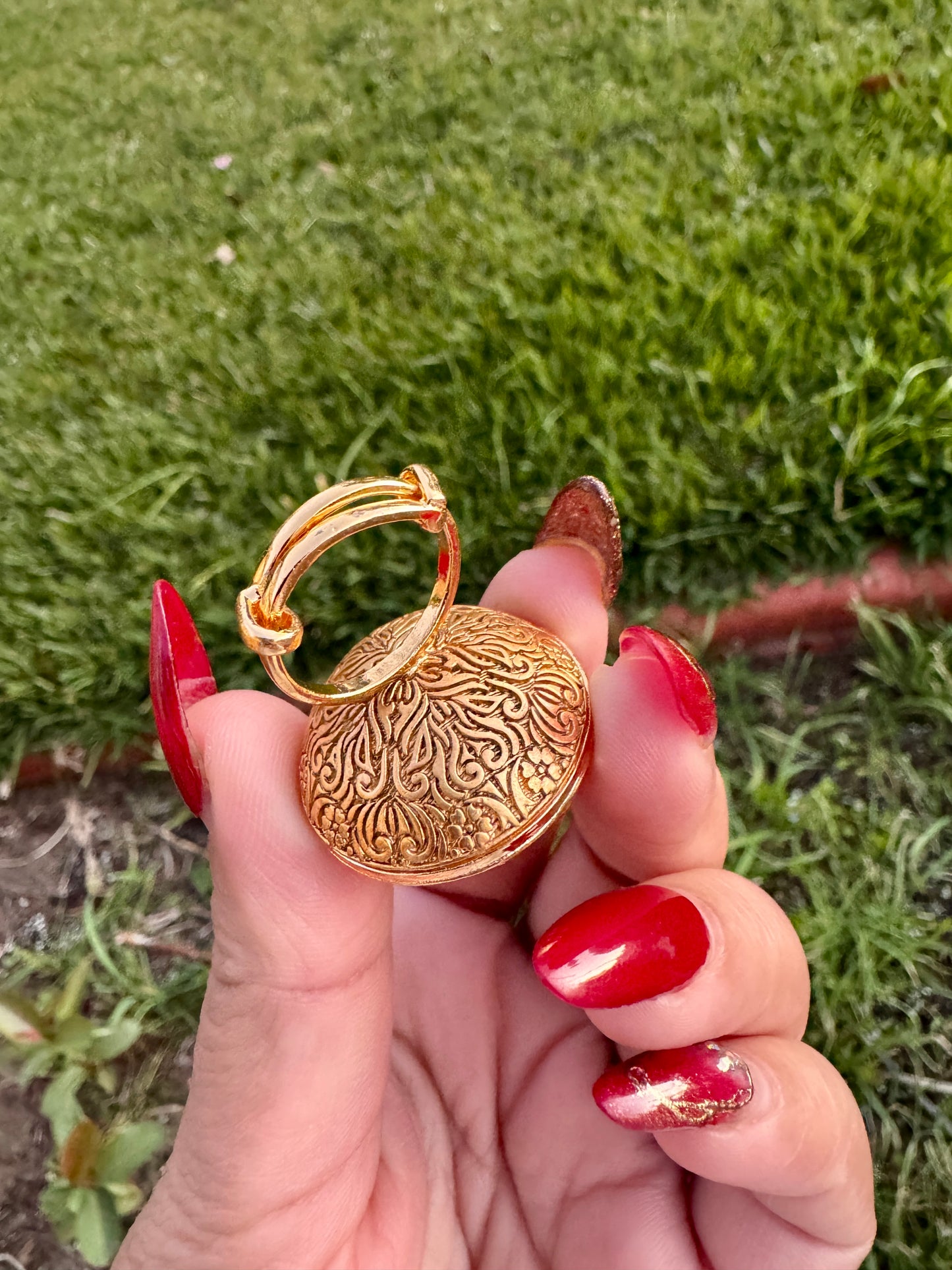 22kt gold plated tyani inspired ring( Adjustable)