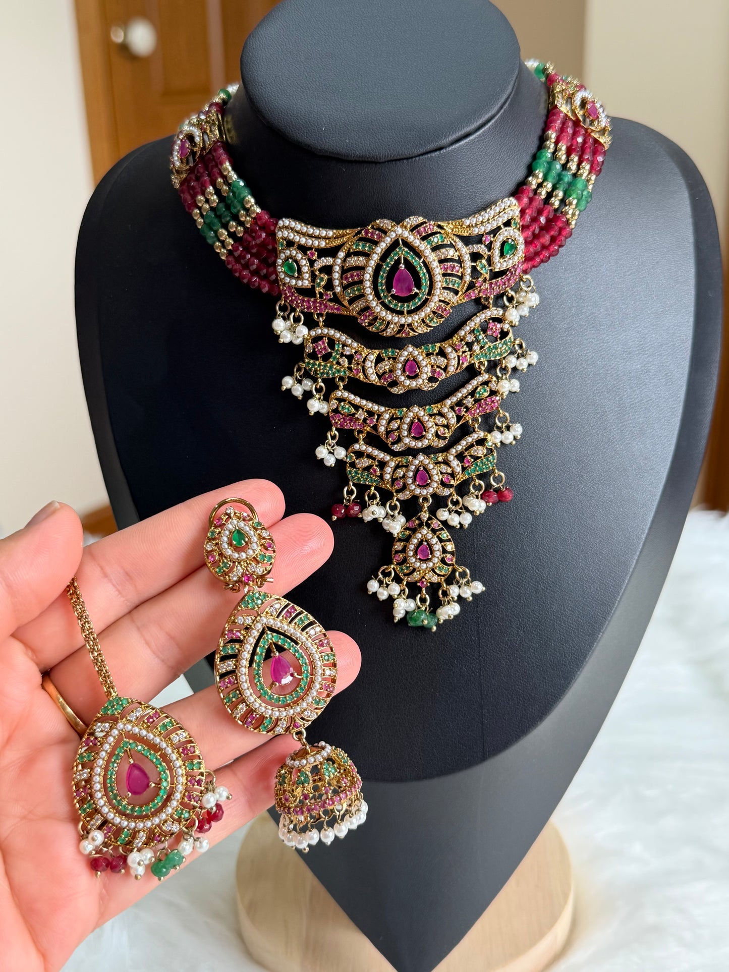 Premium Quality AD Necklace Set