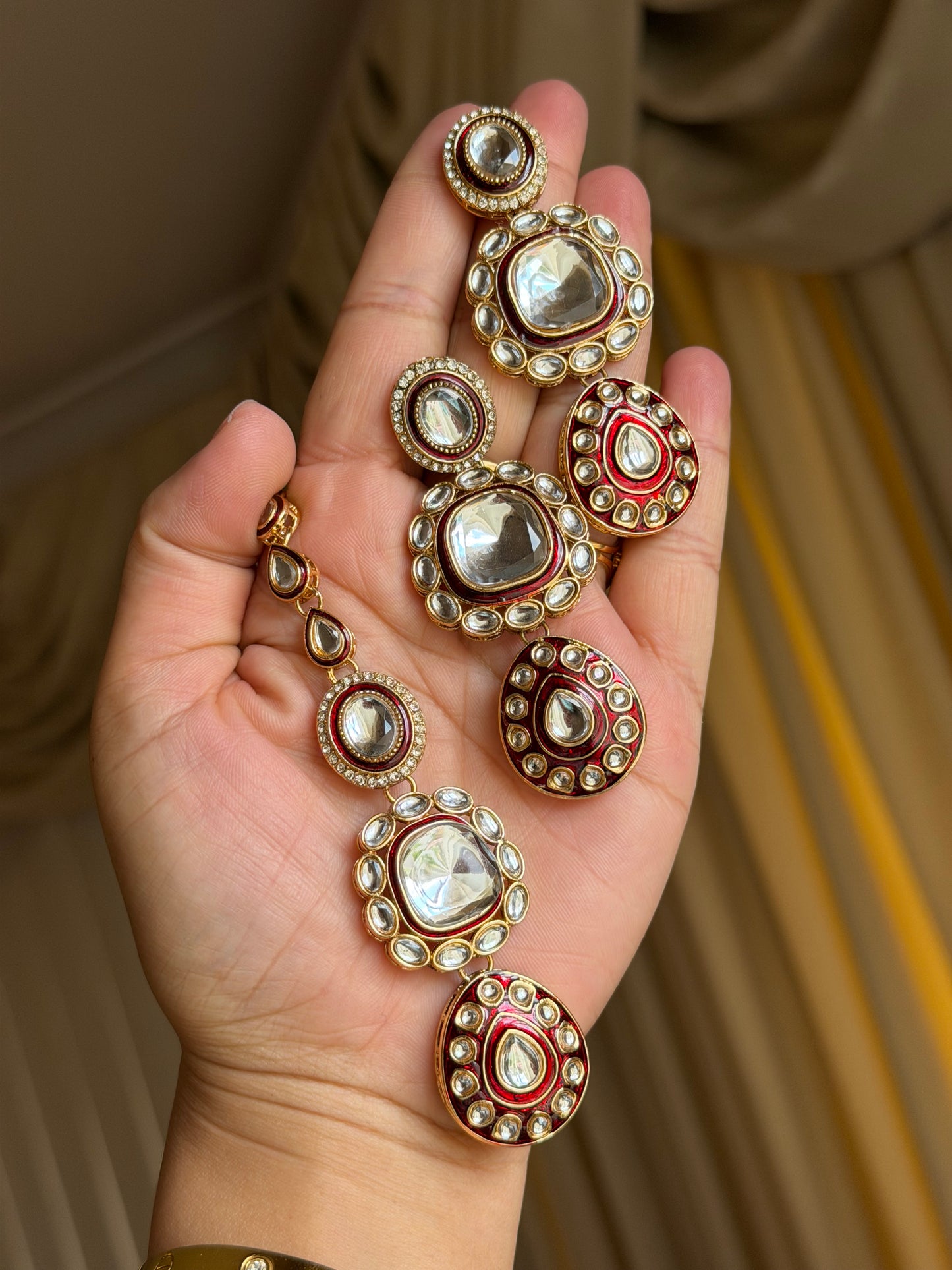 Kundan necklace set