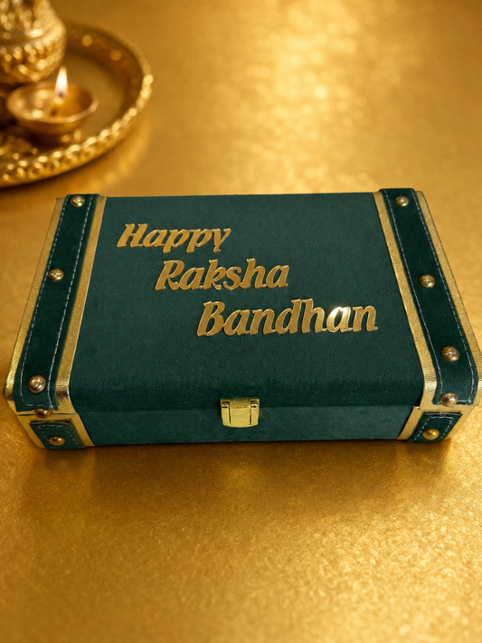 Velvet rakhi hamper