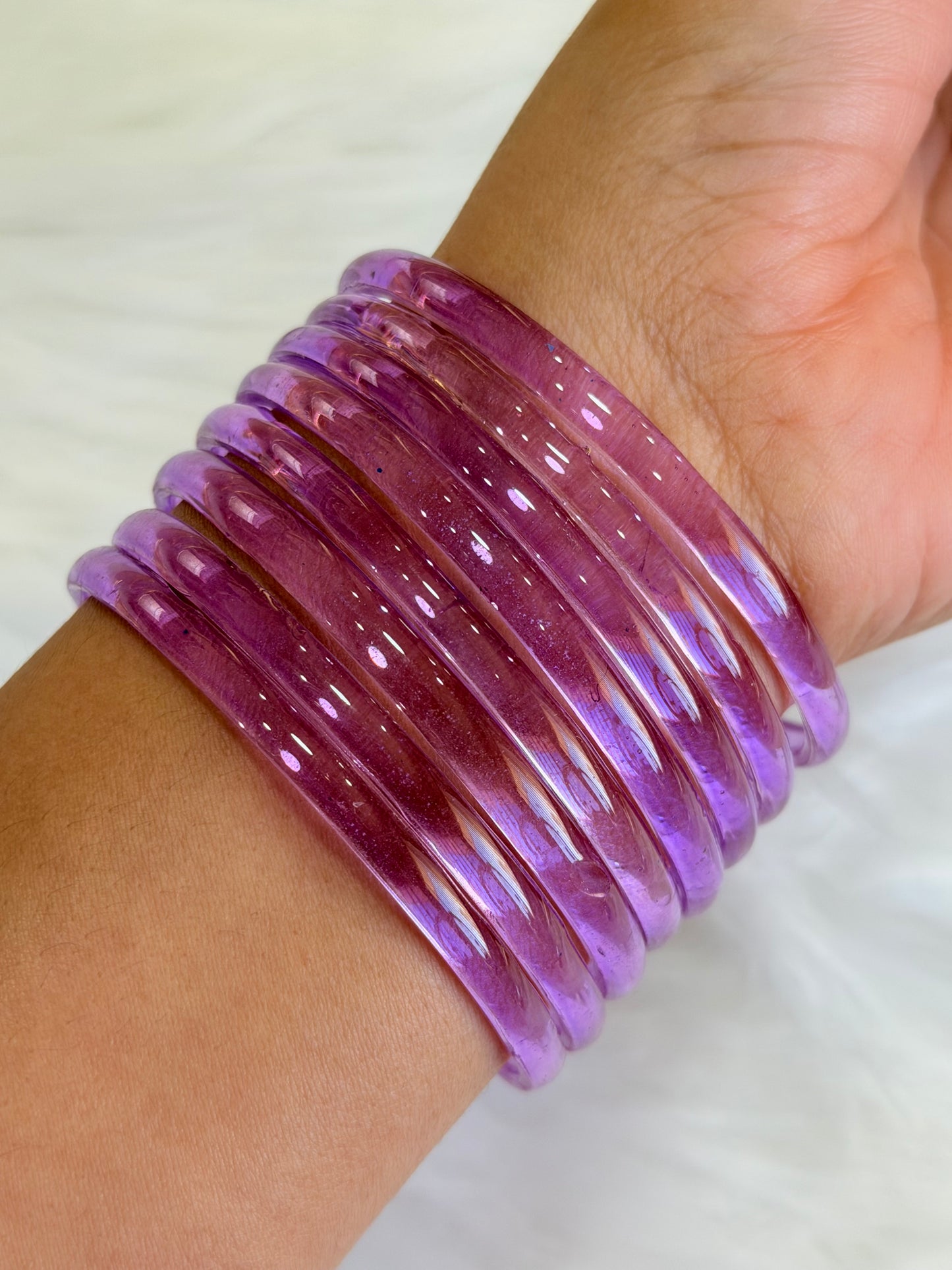 Jelly bangles (Set of 8 bangles )