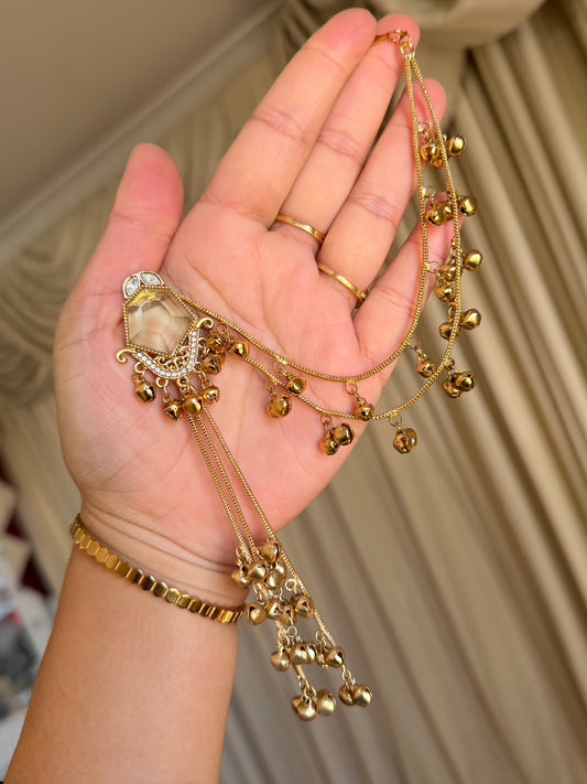 Kashmiri earrings with detachable sehare