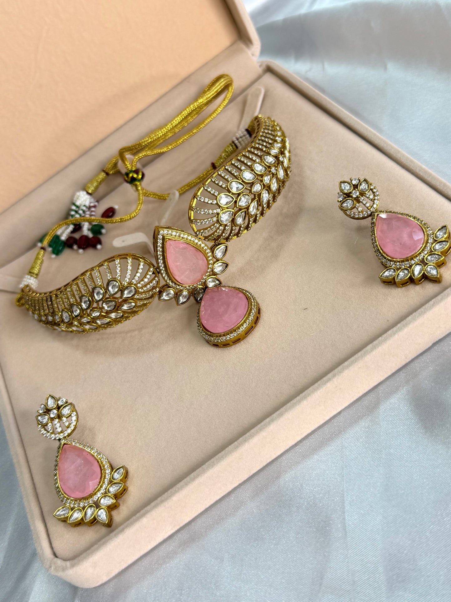 Premium moissanite necklace set