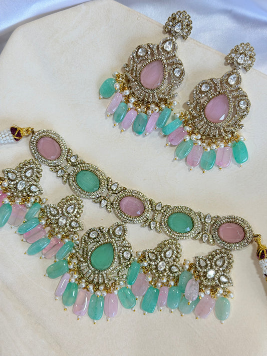 Premium moissanite necklace set