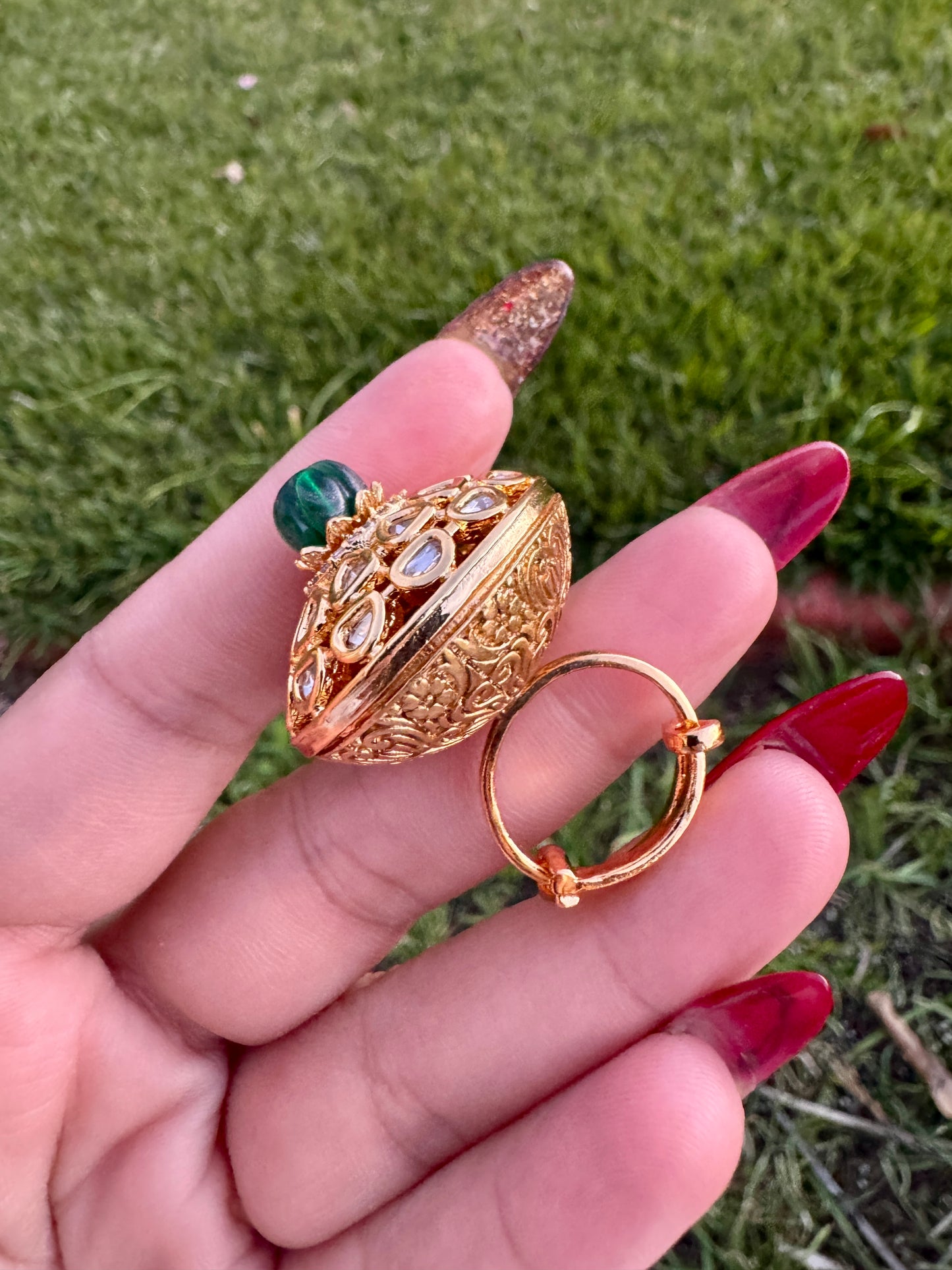 22kt gold plated tyani inspired ring( Adjustable)