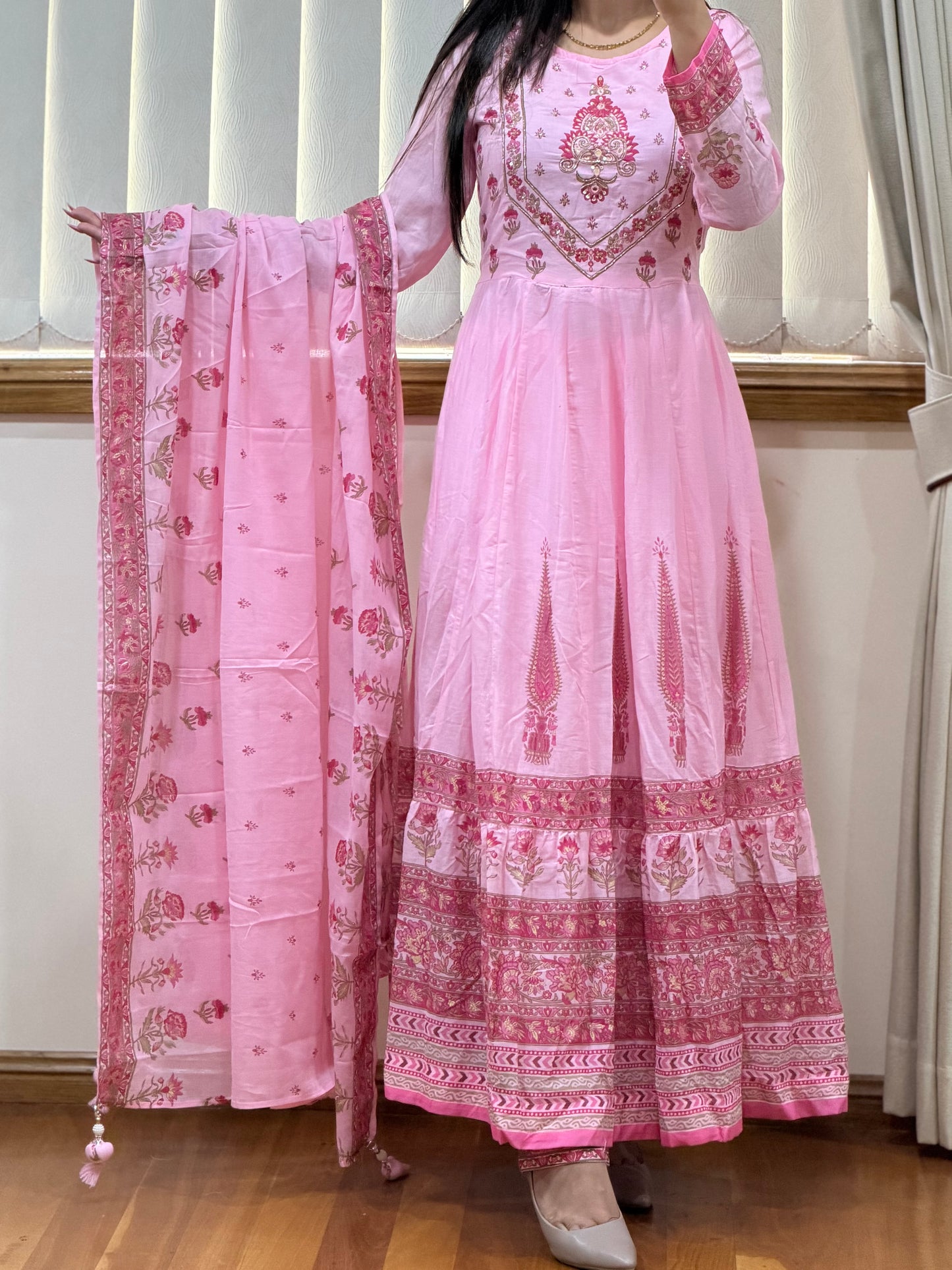 Premium Cotton anarkali