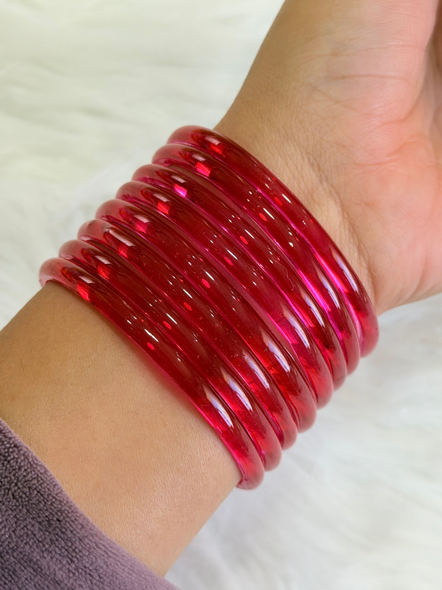 Jelly bangles (Set of 8 bangles )