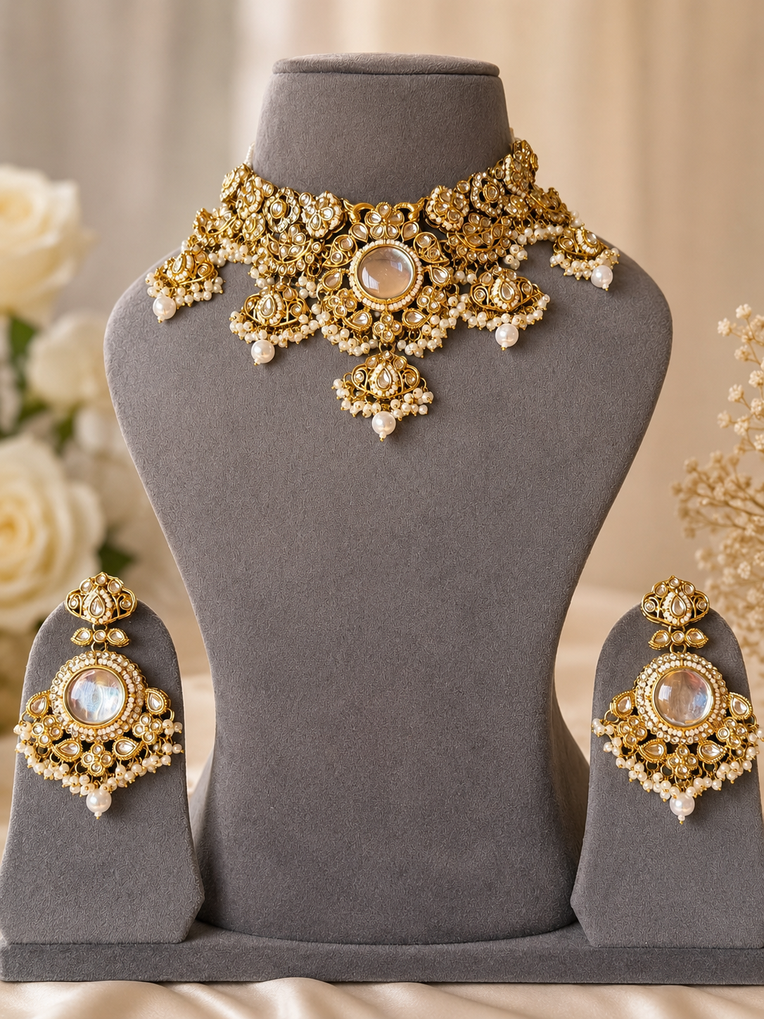 Kundan necklace set