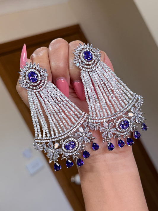 Premium Ad earring tikka set