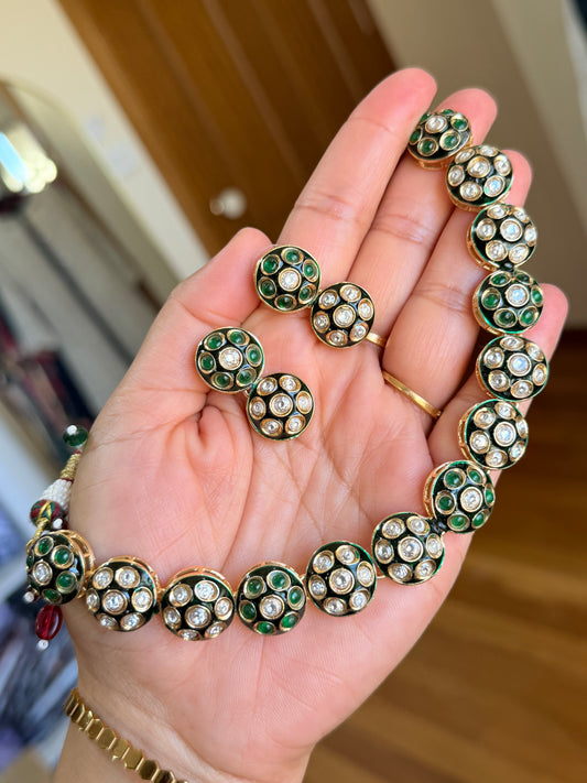 Kundan necklace set