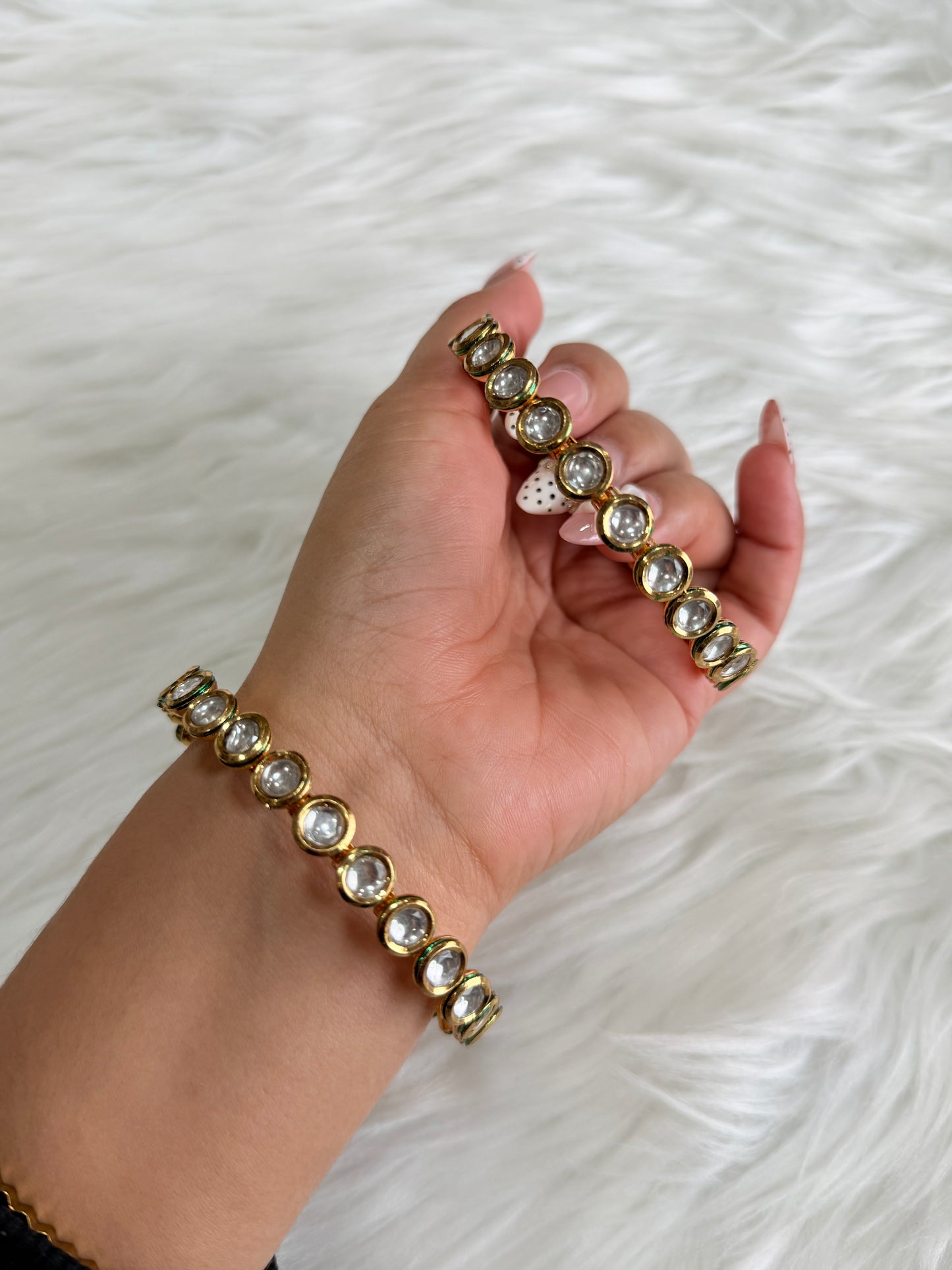 Kundan bangles