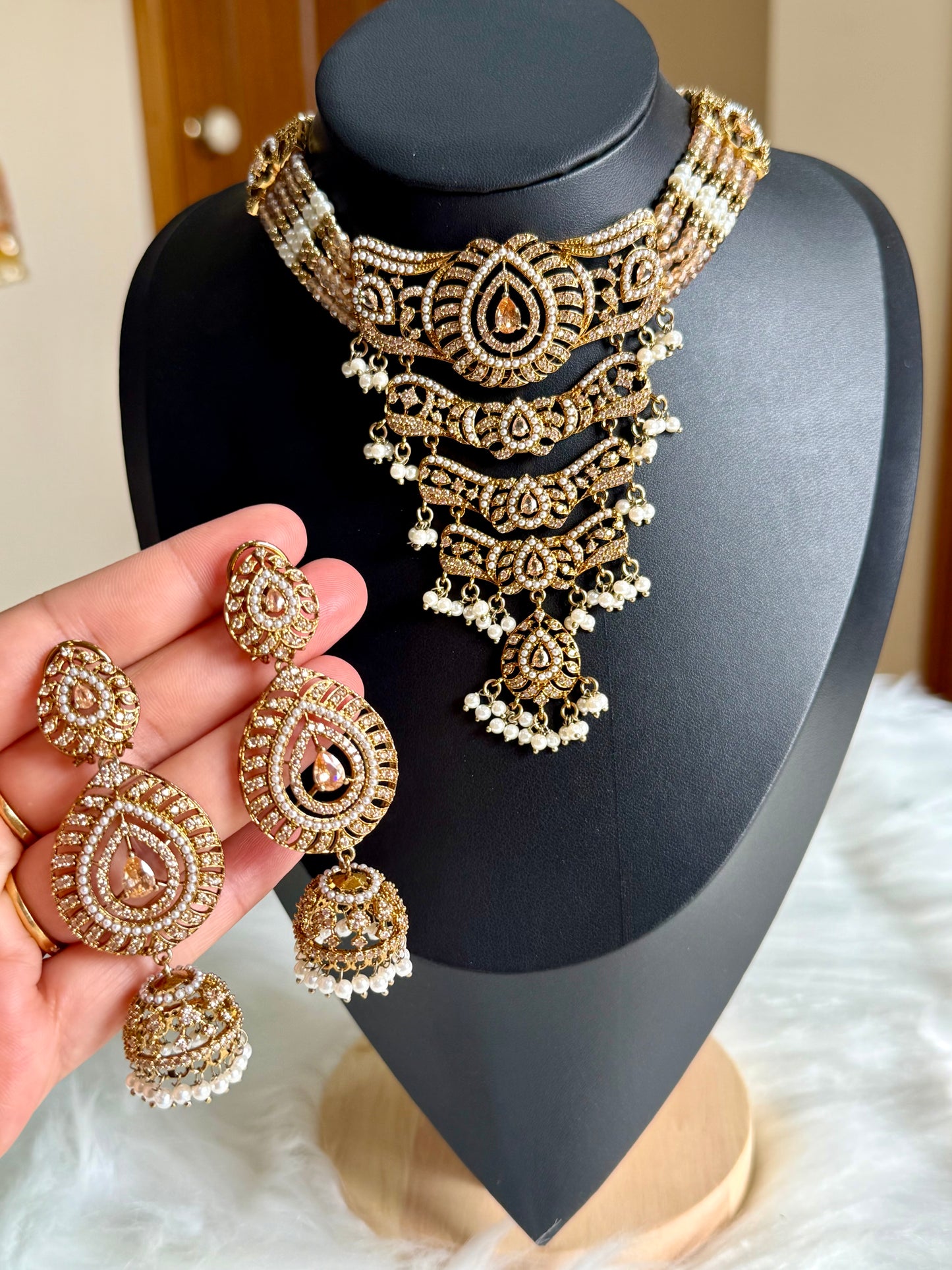 Premium Quality AD Necklace Set