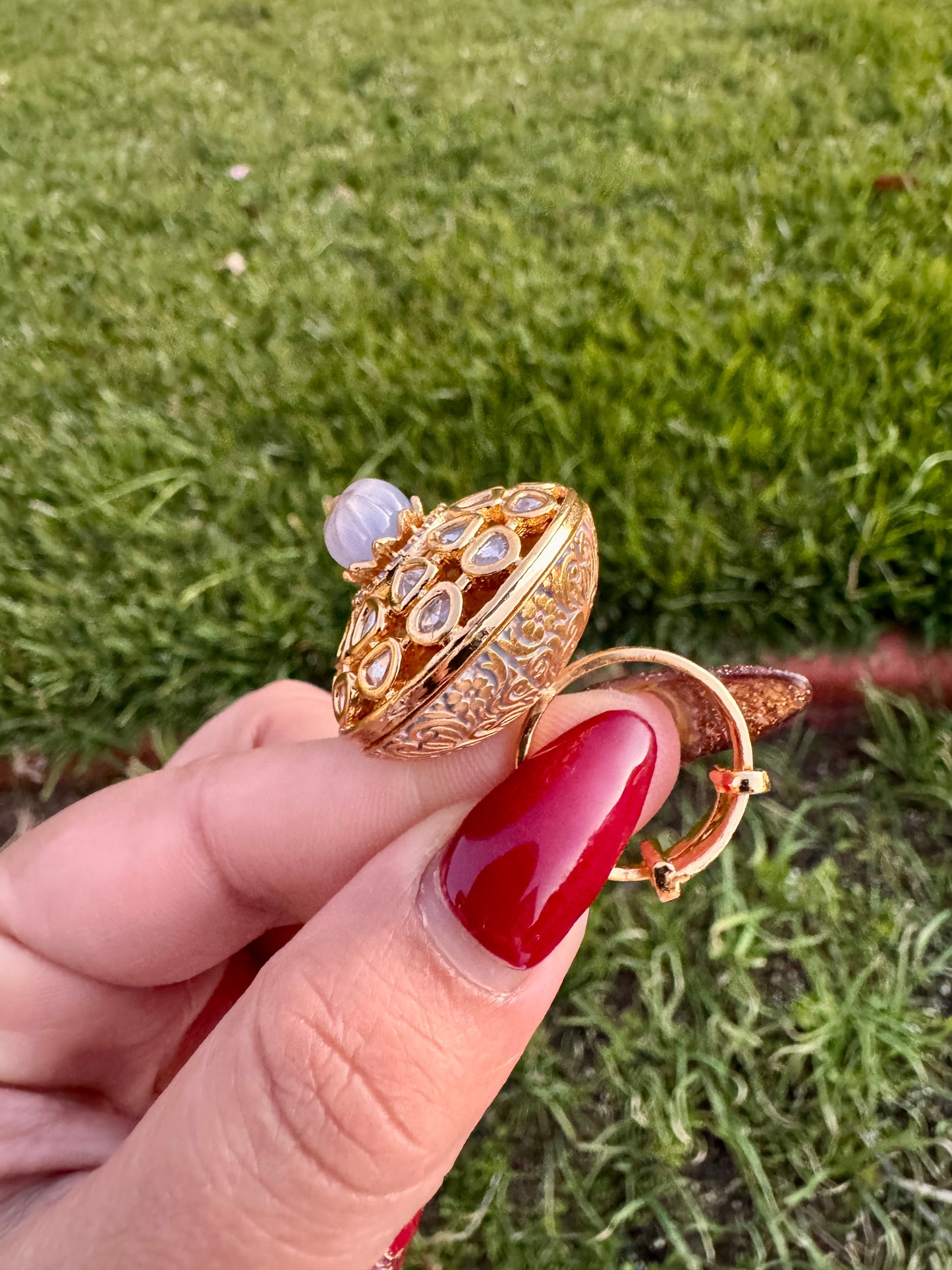 22kt gold plated tyani inspired ring( Adjustable)
